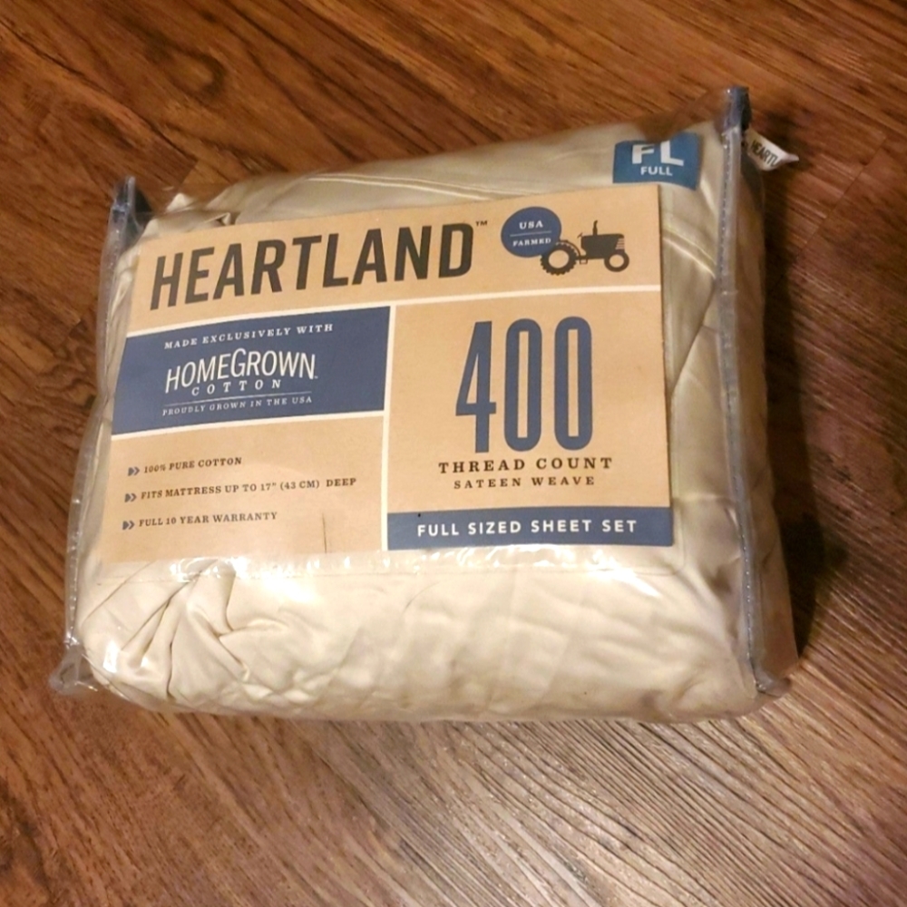 New! Full sized Heartland Sheet Set